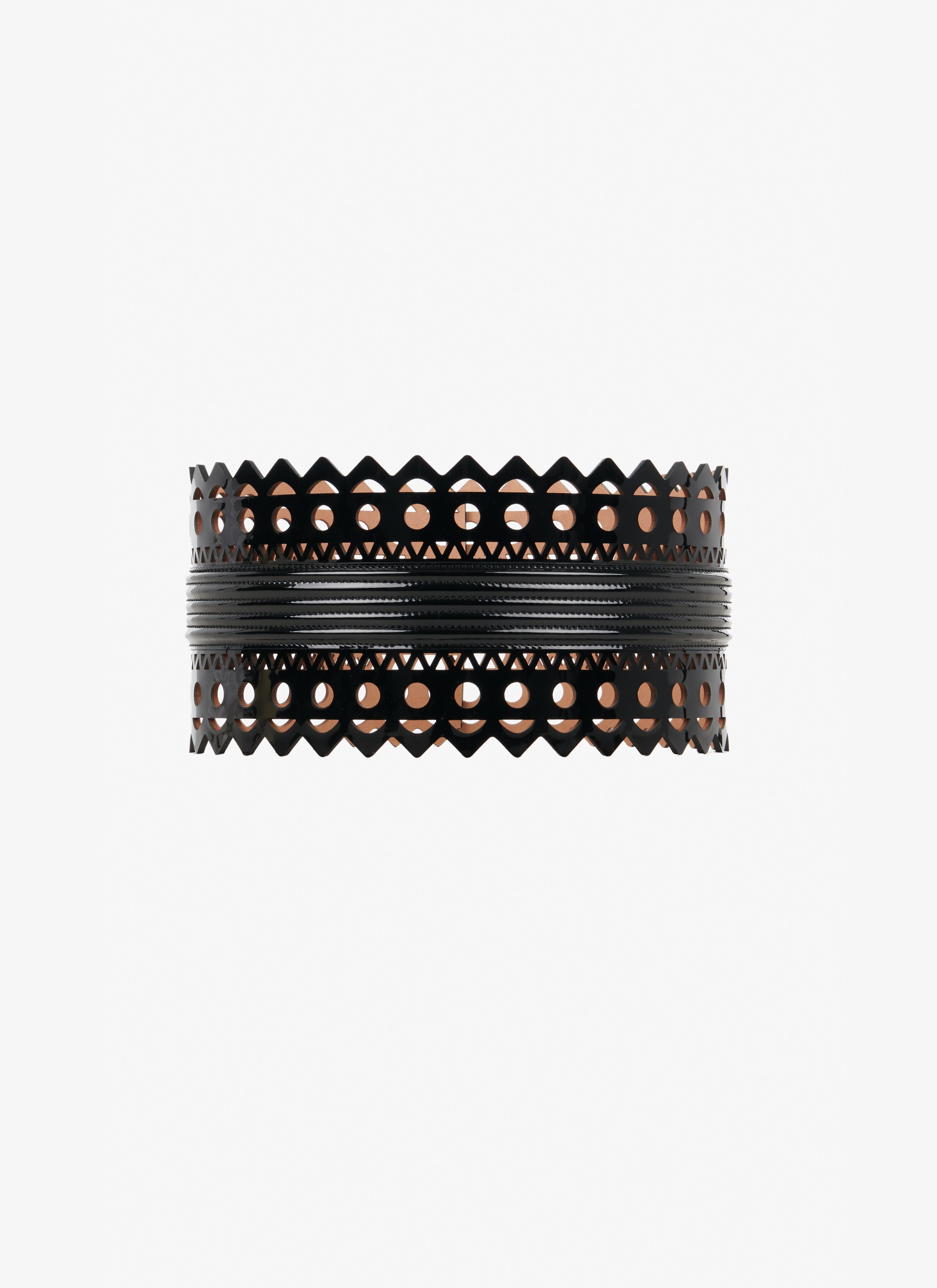 SMALL CORSET BELT IN VIENNE WAVE CALFSKIN - 3