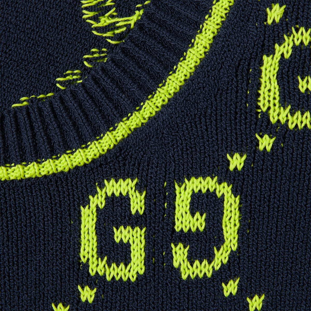 GG cotton jacquard crewneck sweater - 5