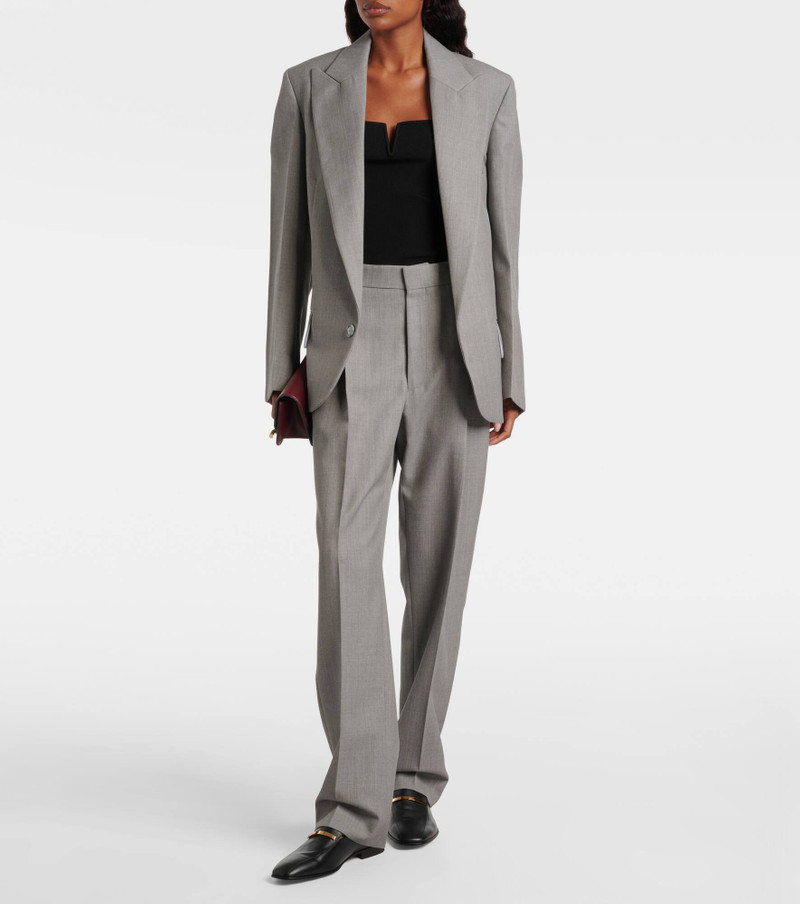 Victoria Beckham Single-breasted virgin wool blazer outlook
