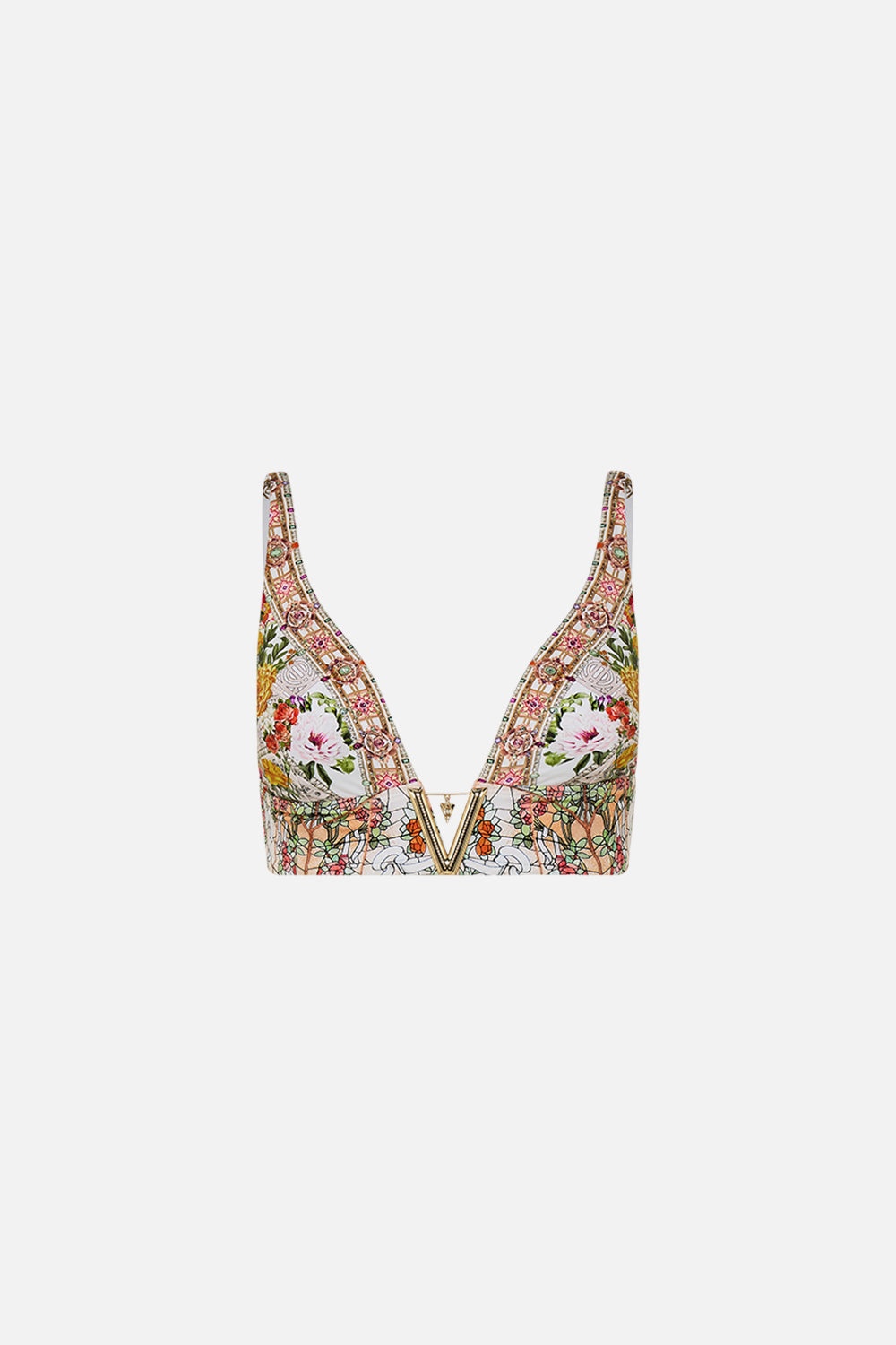 V NECK HARDWARE BRA - 1