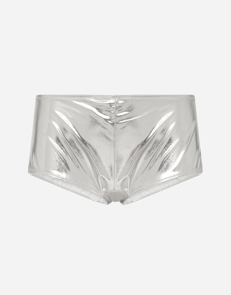Coated stretch jersey high-waisted panties 1