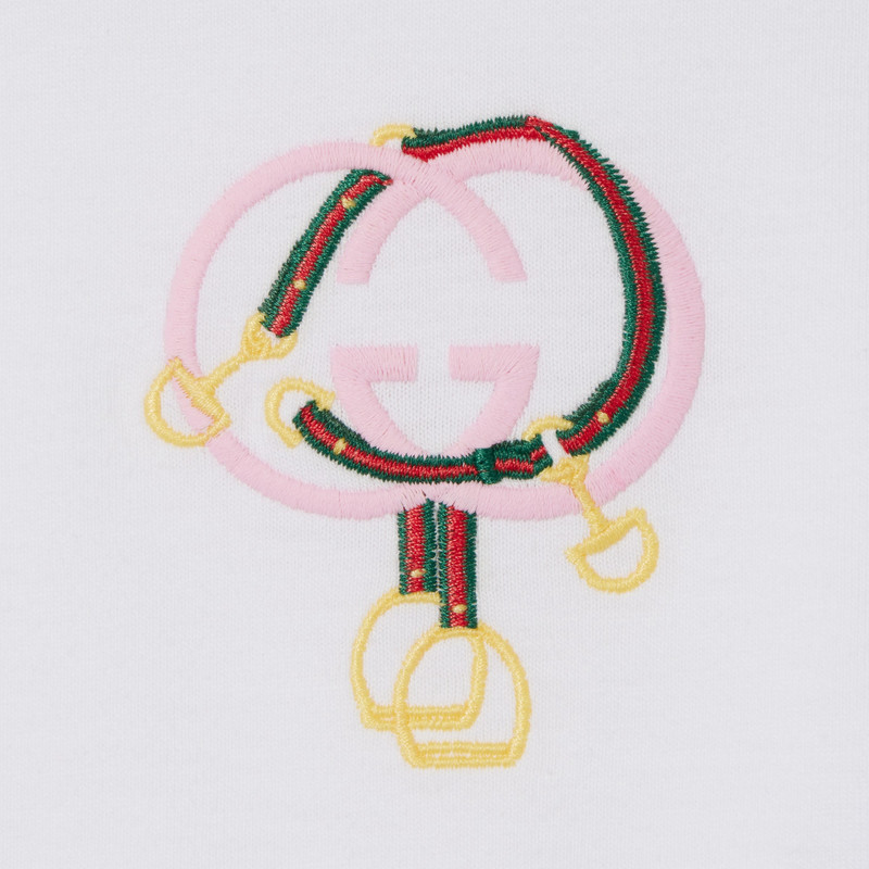 Cotton piquet polo shirt with embroidery 5