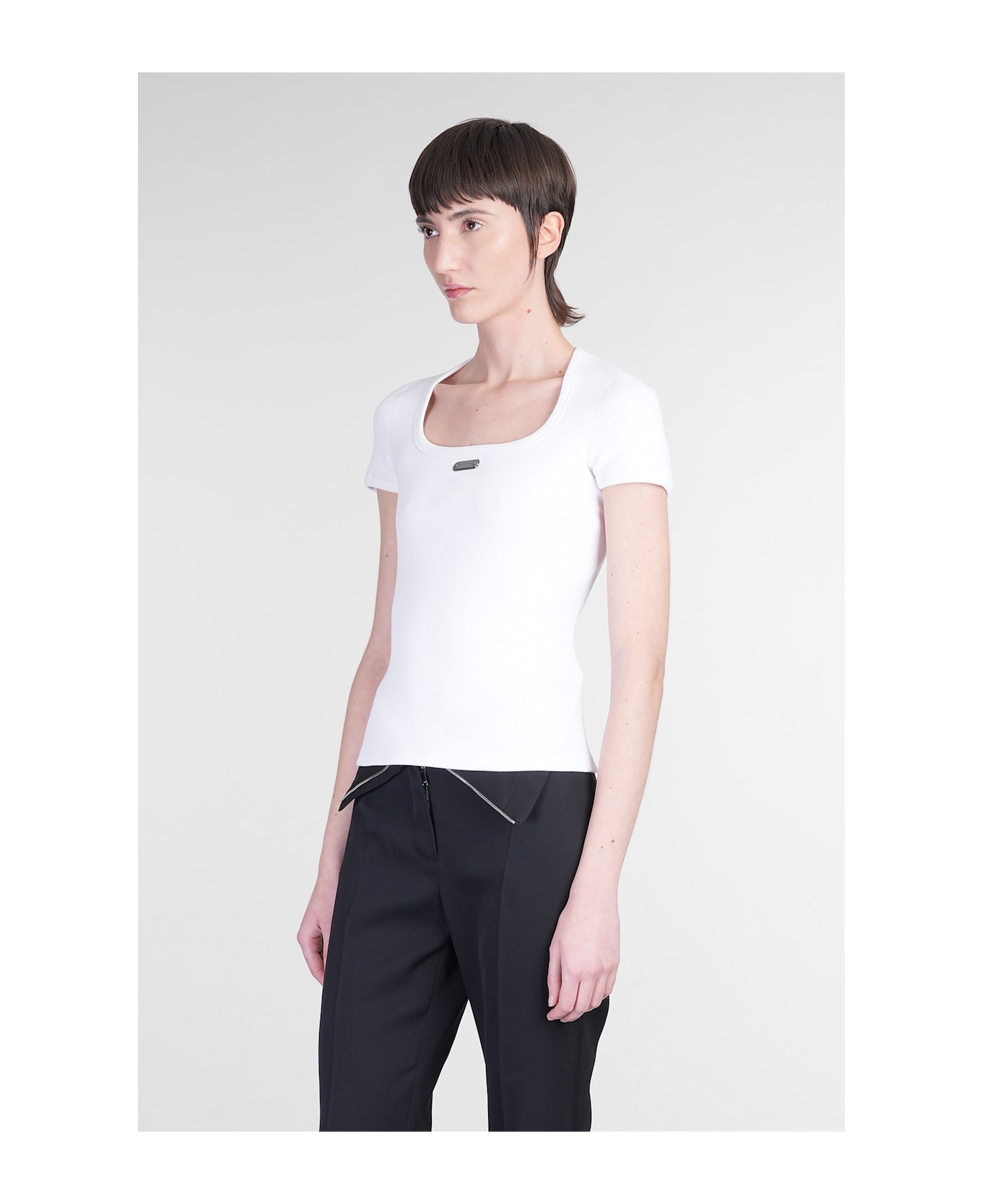 Topwear In White Cotton - 4
