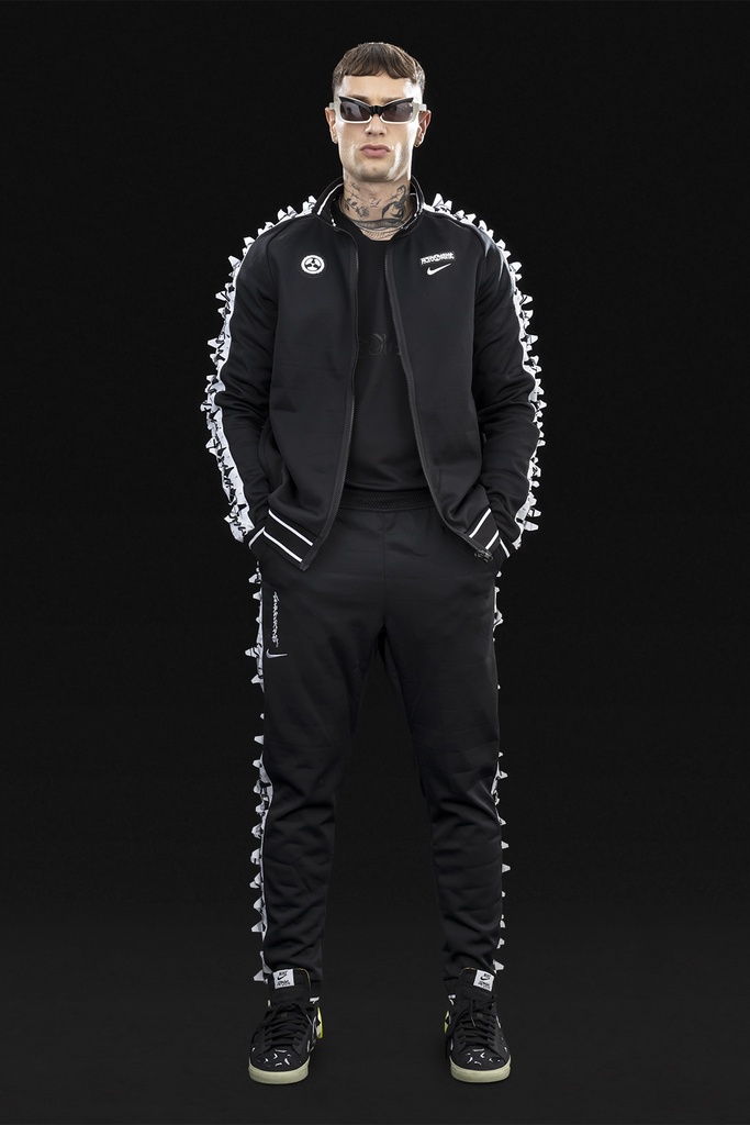 GGG-J1-010 Nike® Acronym® Track Jacket Knit BLACK/WHITE ] with GGG-P1-010 - 21
