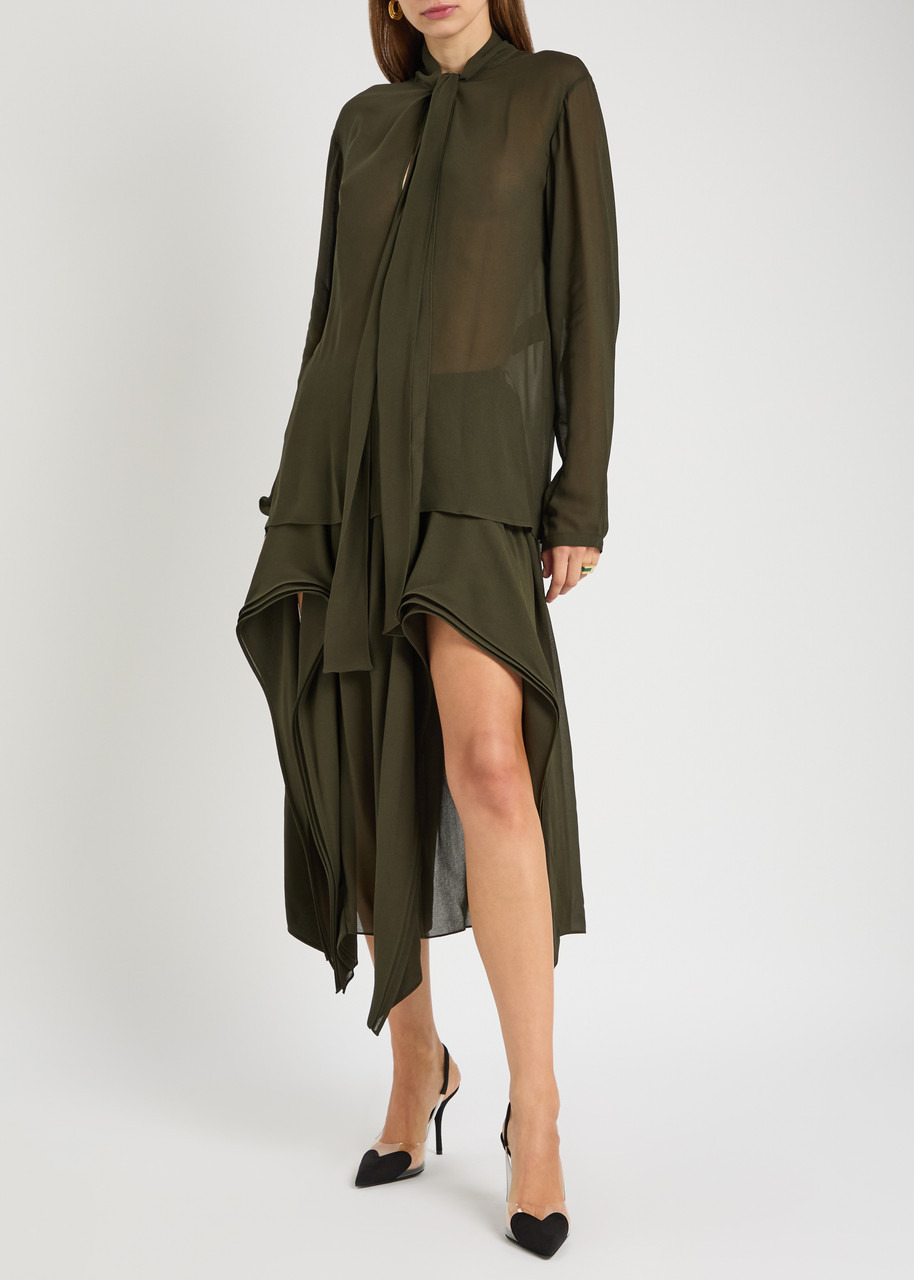 Alaïa Coeur 90 Suede Slingback Pumps - 6
