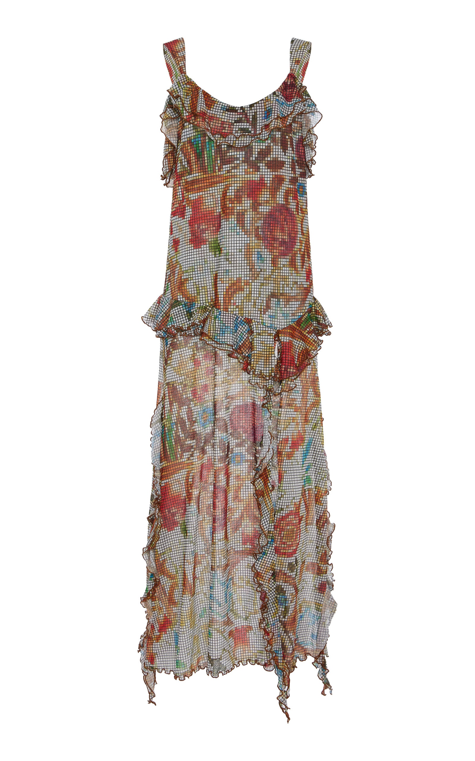 Exclusive Chilas Ruffled Crepe Maxi Dress multi - 1