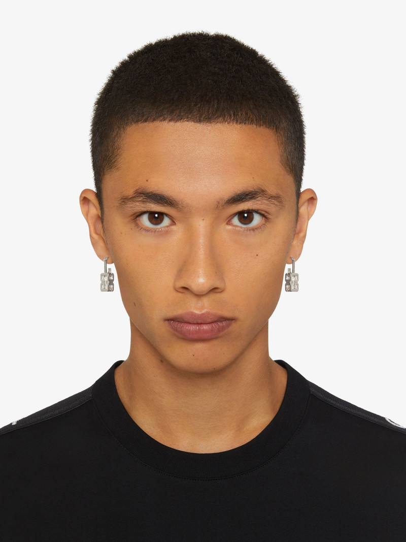 G CUBE EARRINGS IN METAL 4