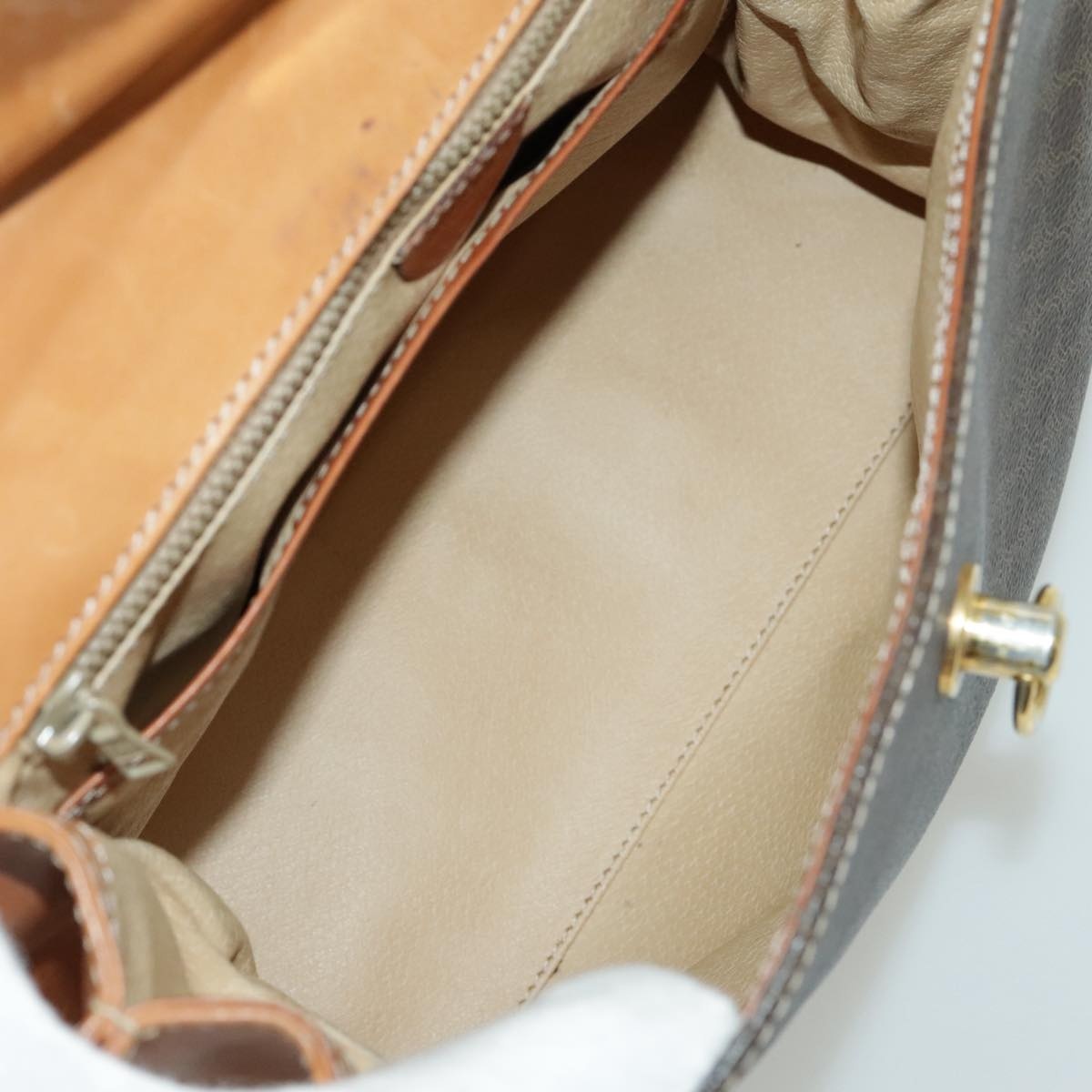 CELINE Macadam Canvas Hand Bag Coated Canvas Brown - 11