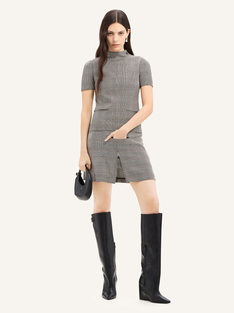 courrèges TAILORED PRINCE OF WALES MINI SKIRT outlook