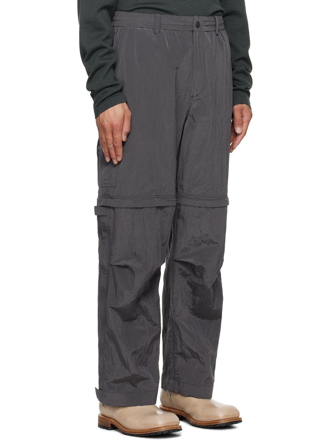 Gray Extension Light Trousers - 2