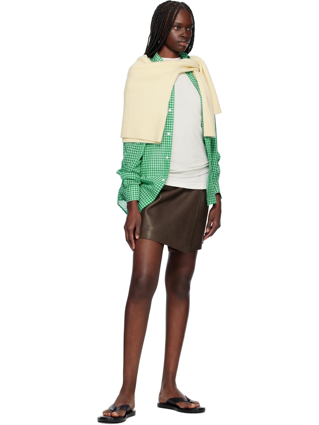 【AURALEE】LAMB LEATHER MINI SKIRT LAMB LEATHER MINI SKIRT - AURALEE Official Website