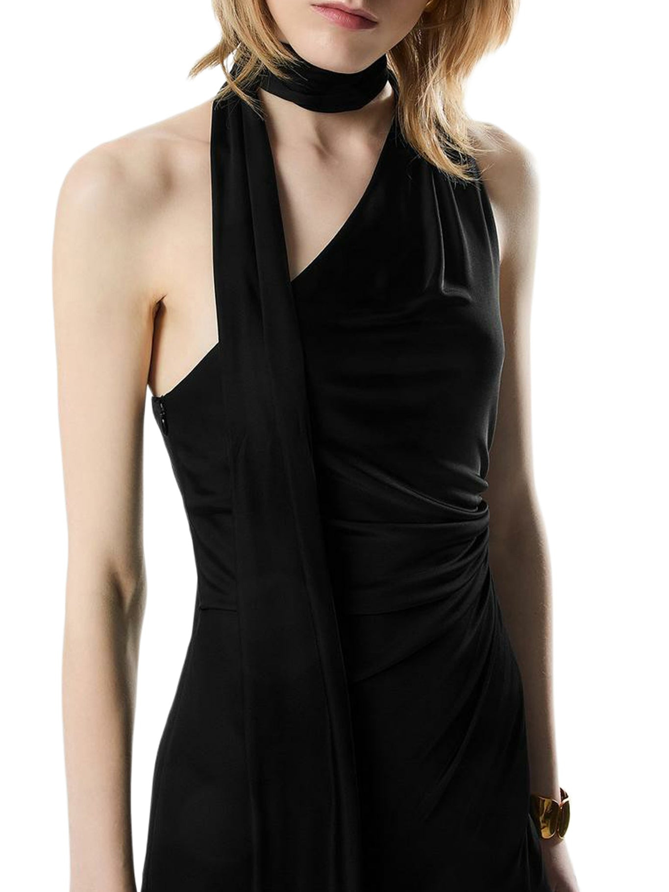 VISCOSE EVENING DRESS - 4