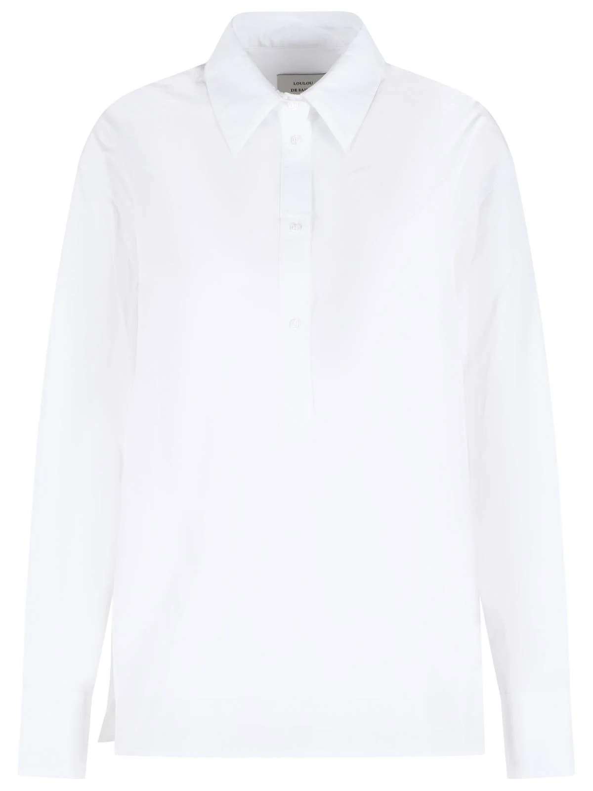 Loulou De Saison Colin Oversize White Polo Shirt - 1