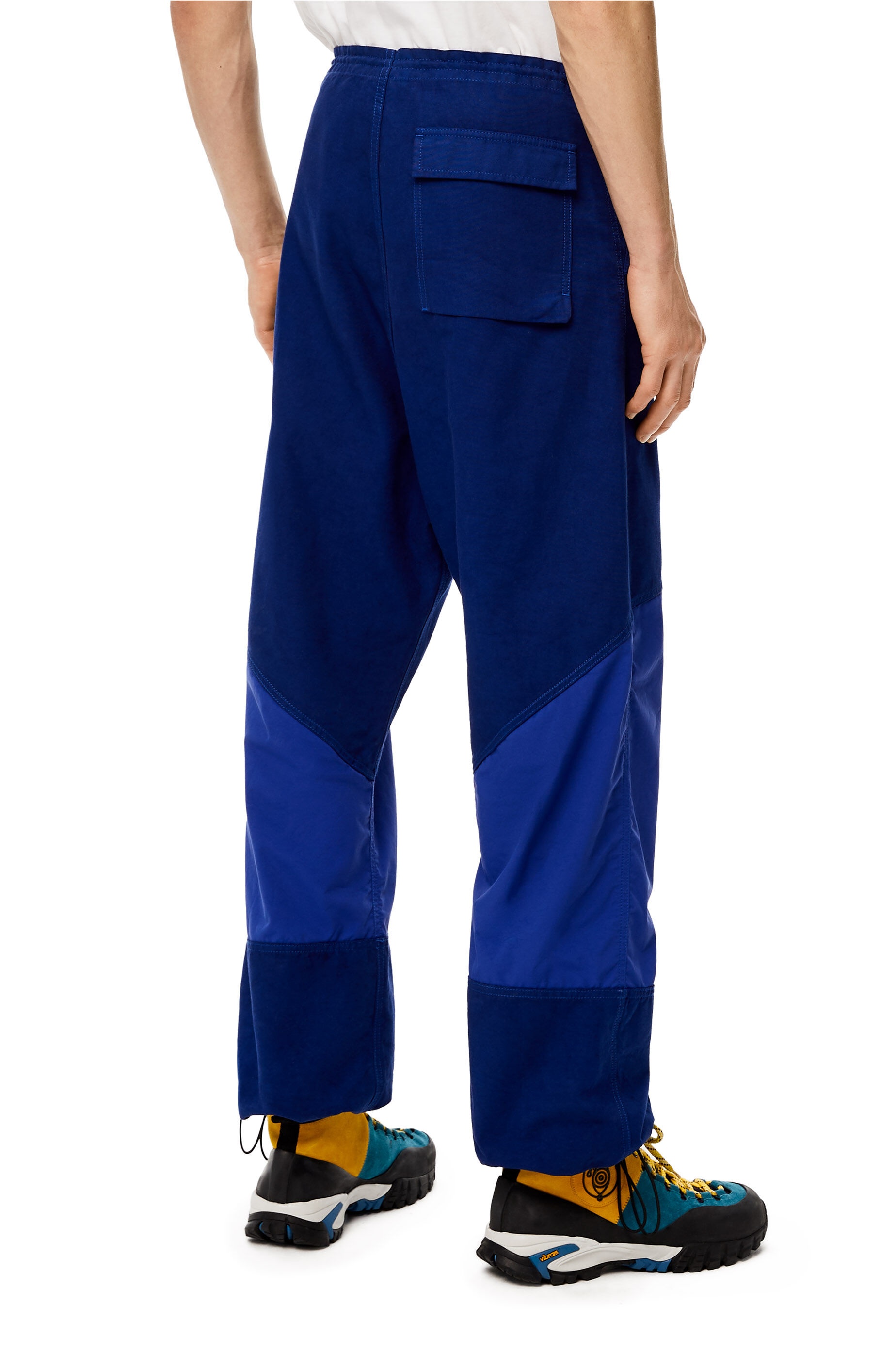 Bi-material trousers in organic cotton - 4