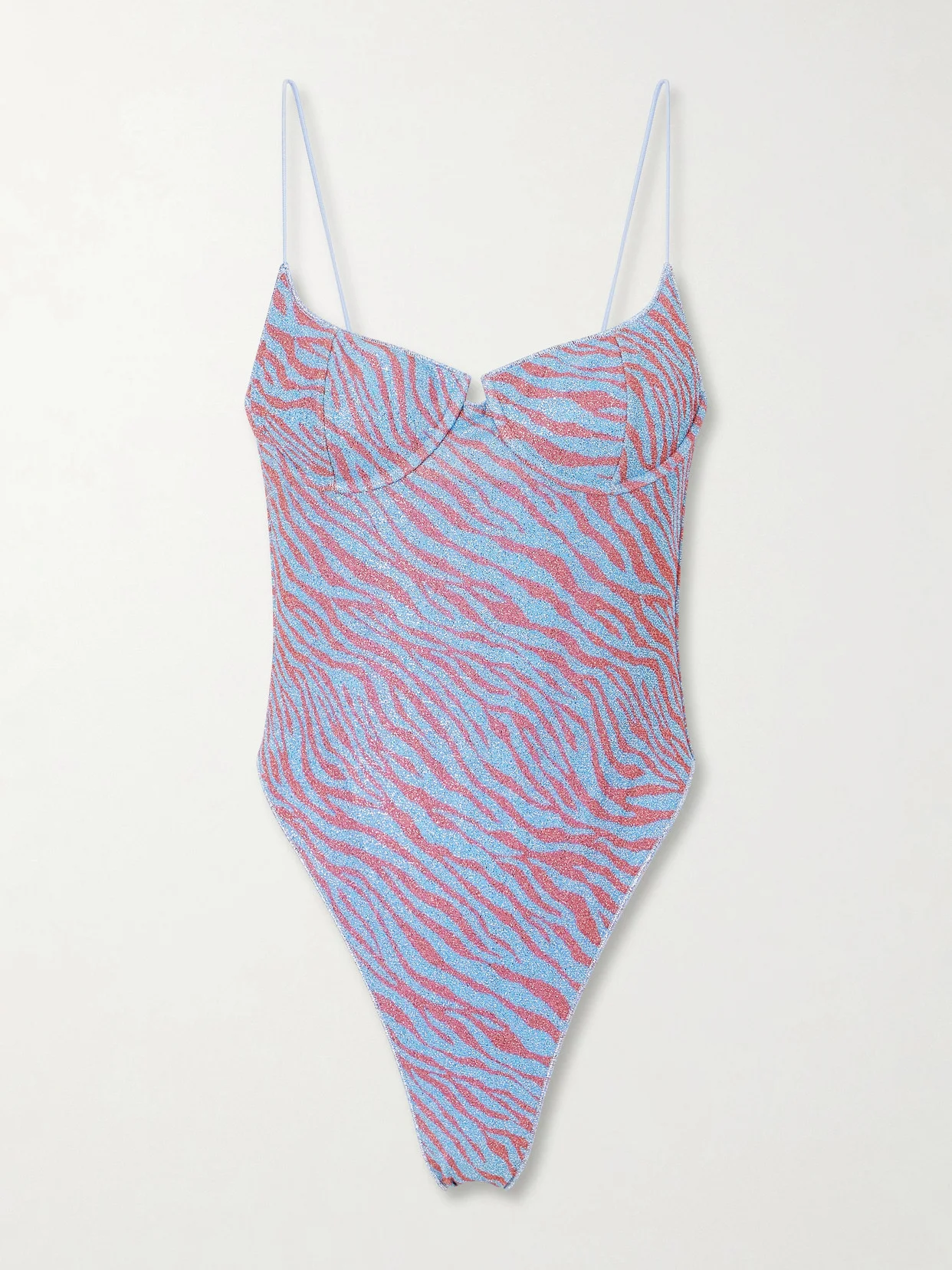 Animalier Printed Lurex Swimsuit - 1
