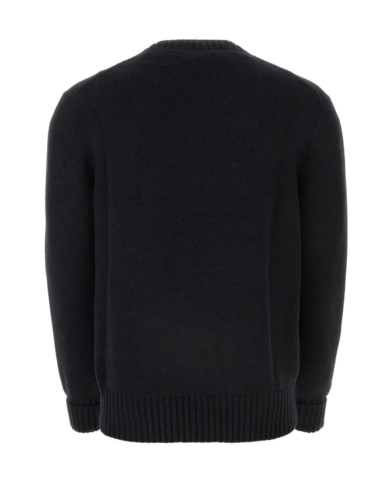 Charcoal Cotton Sweater - 2