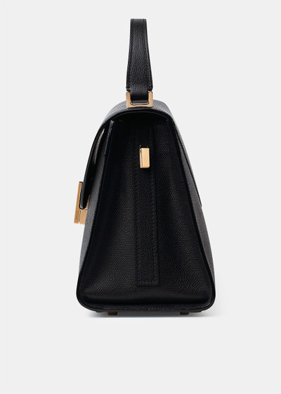 Valextra Black Iside Medium Grained Leather Bag outlook