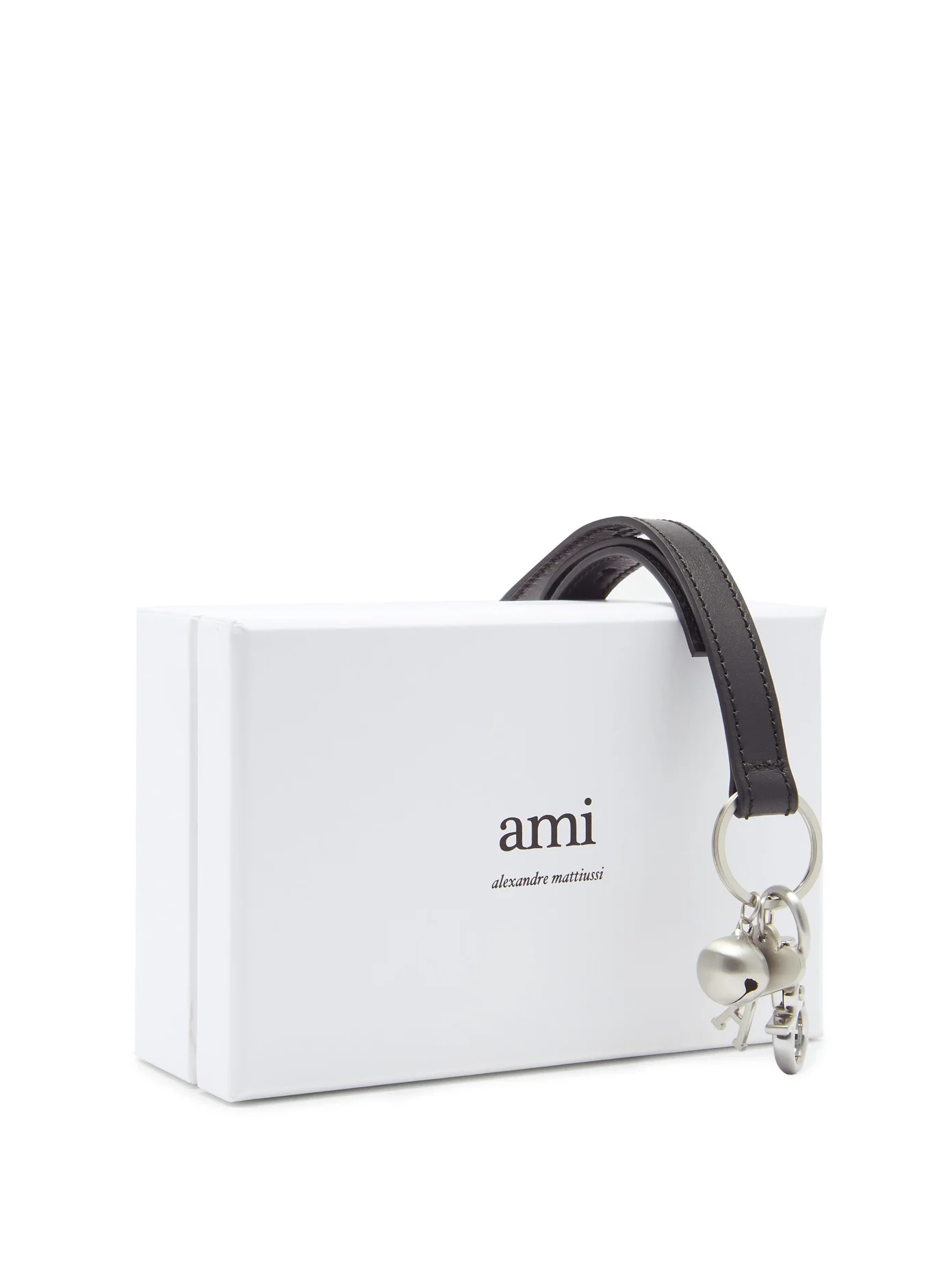 Leather-strap Ami de Coeur key ring - 5