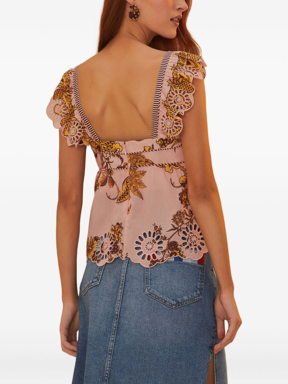 Tropical Landing-print blouse - 3