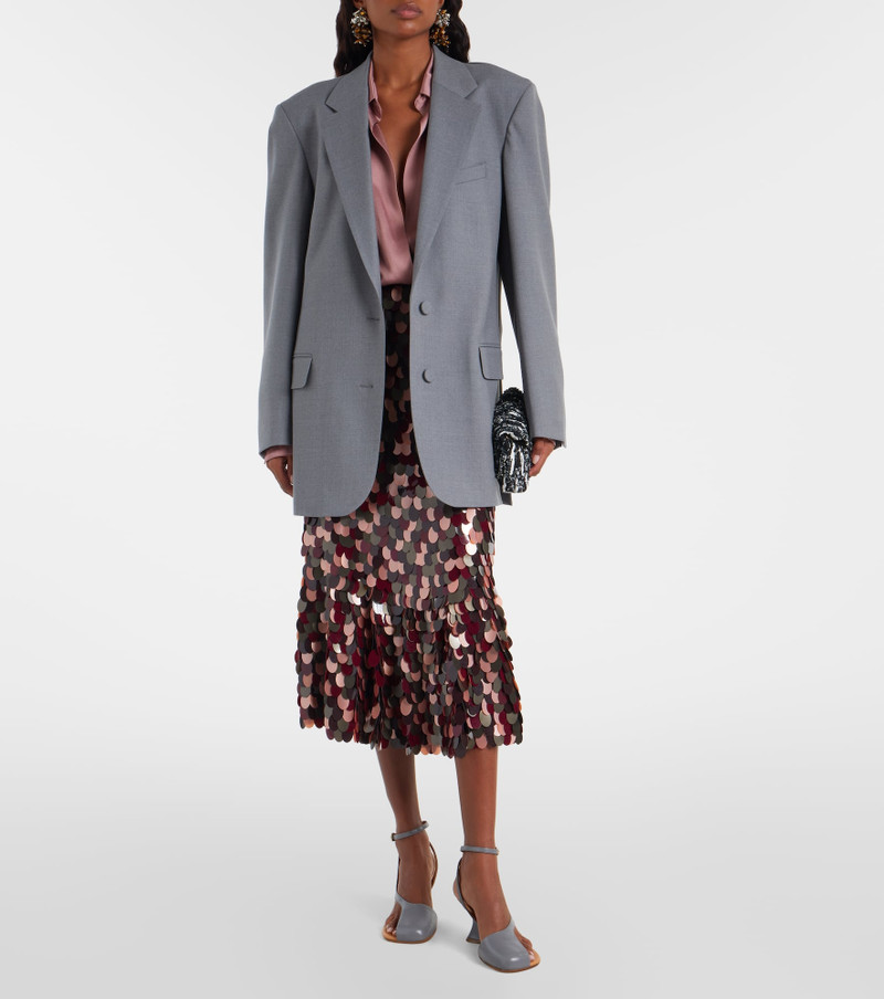 Dries Van Noten Sequined jacquard clutch outlook