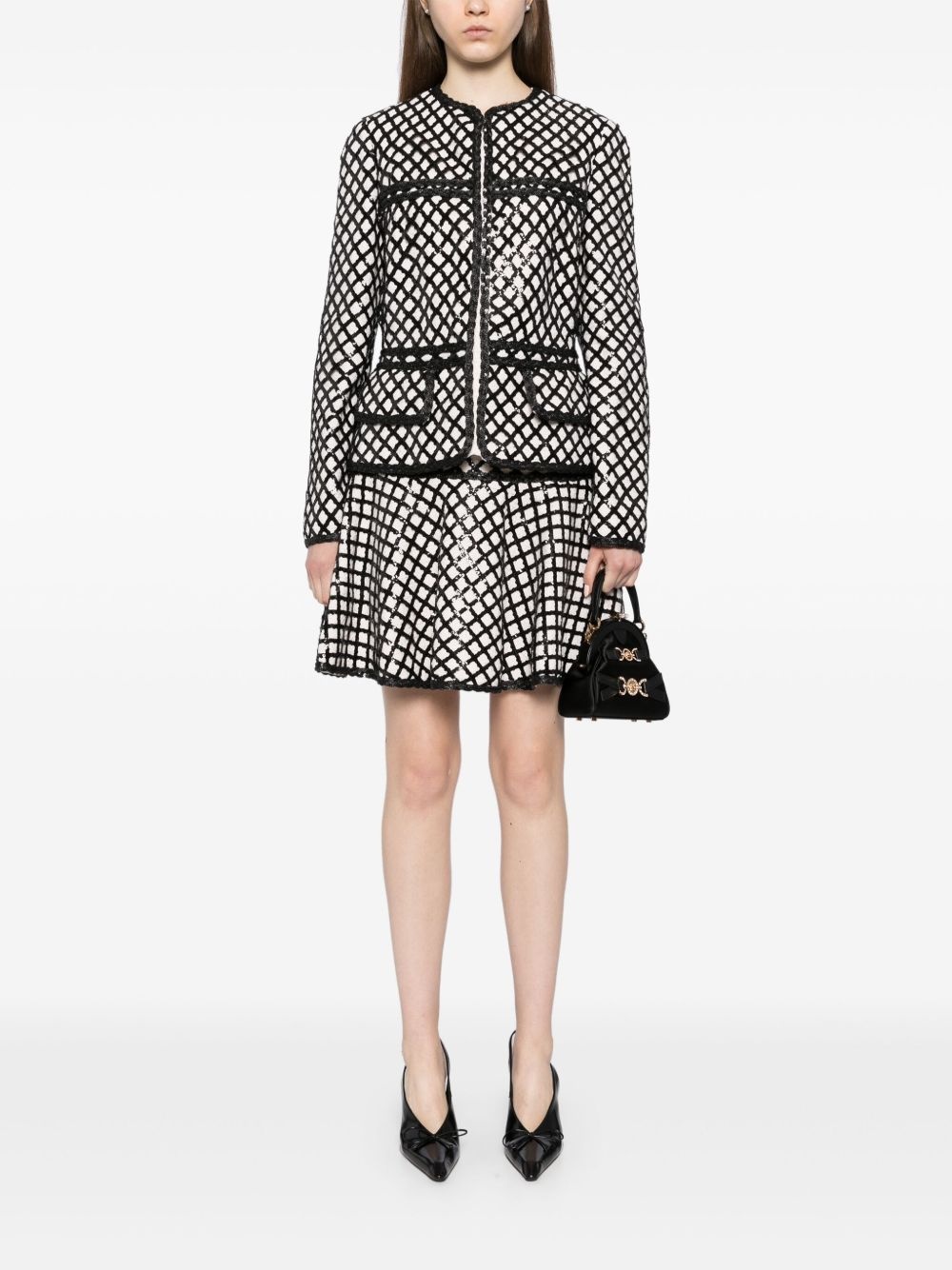 sequined bouclé skirt - 2