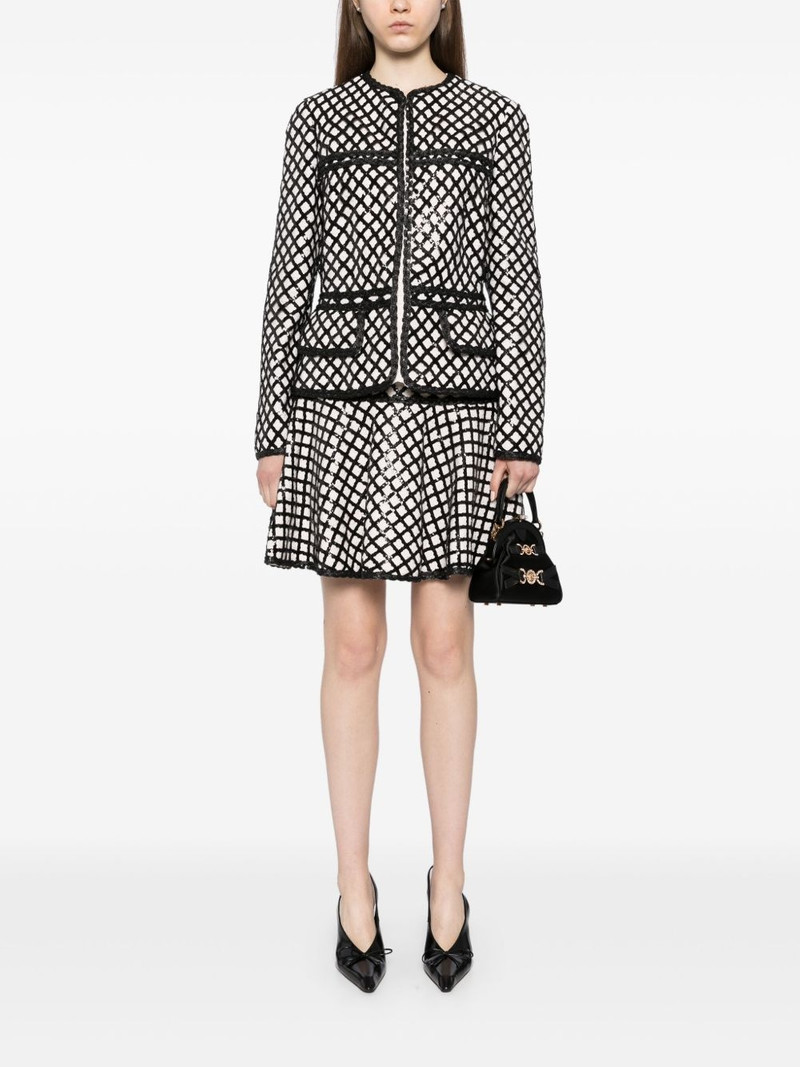 GIAMBATTISTA VALLI sequined bouclé skirt outlook