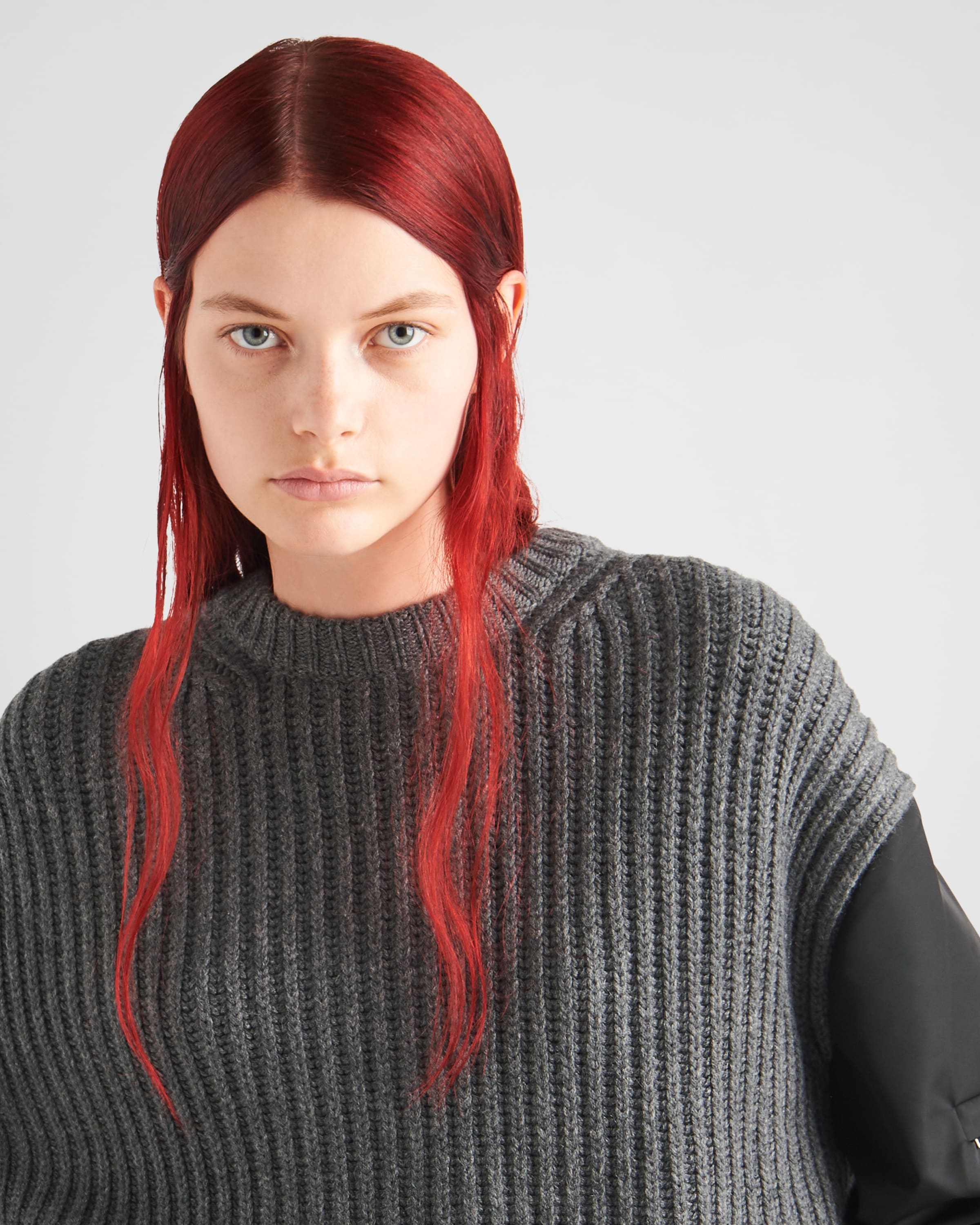 Cashmere, wool and Re-Nylon sweater - 4
