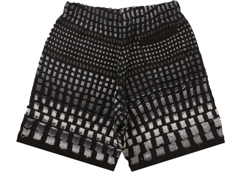 Supreme Supreme Gradient Grid Knit Short Black outlook