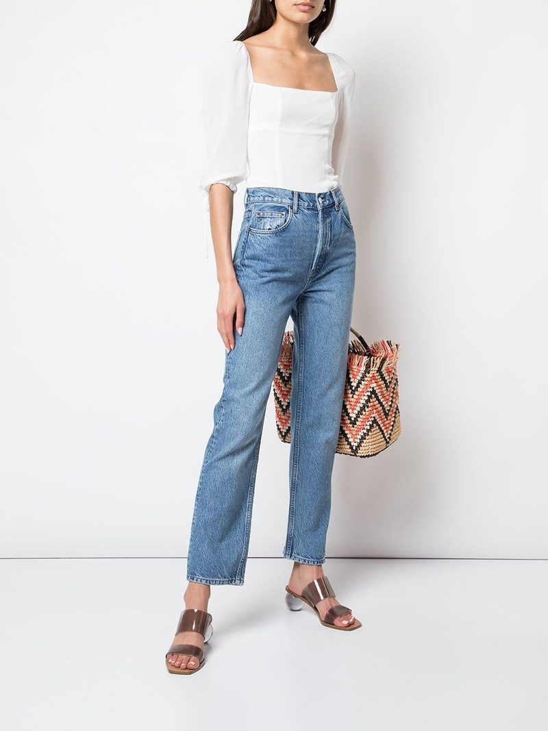 Reformation Cynthia high-rise straight jeans outlook