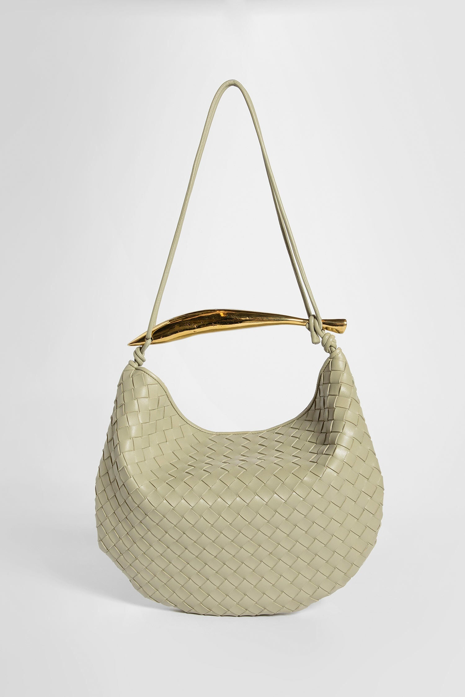 BOTTEGA VENETA WOMAN GREEN SHOULDER BAGS - 1