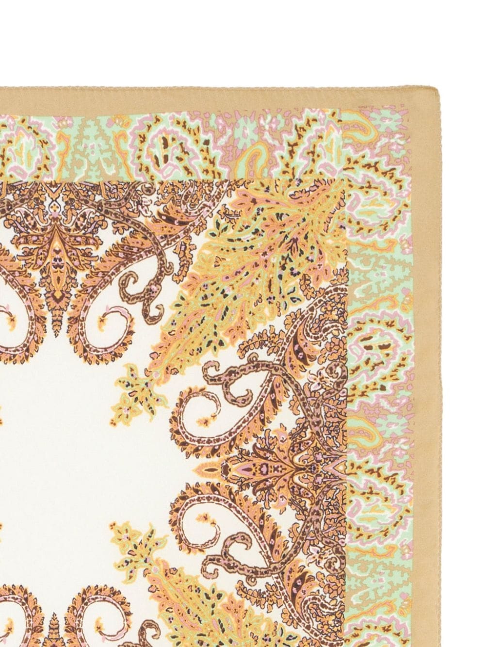 abstract-print silk pocket square - 2