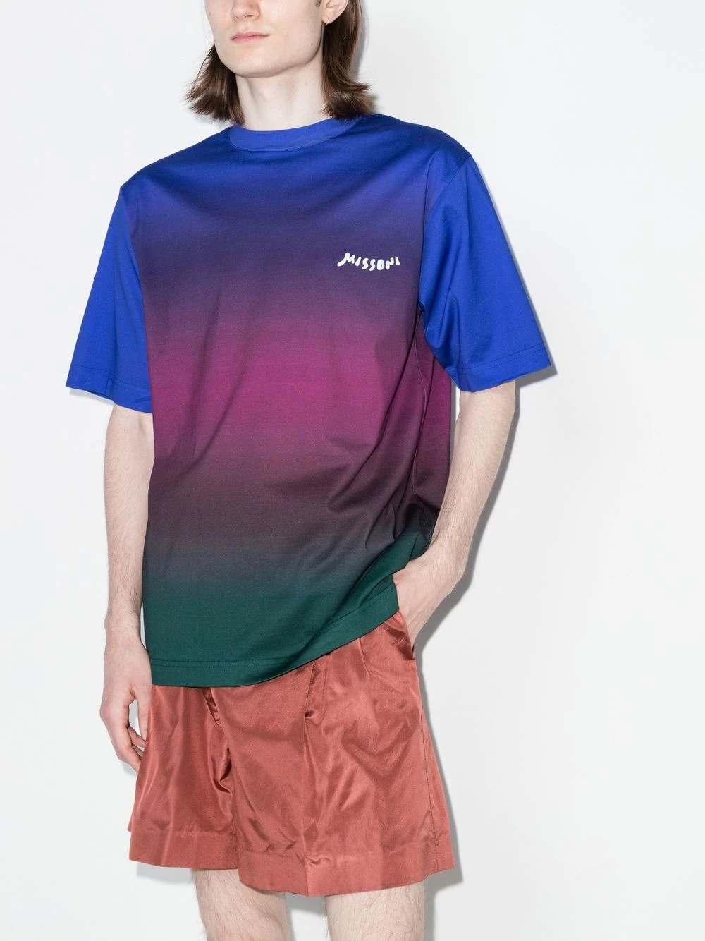 gradient-print T-shirt - 2