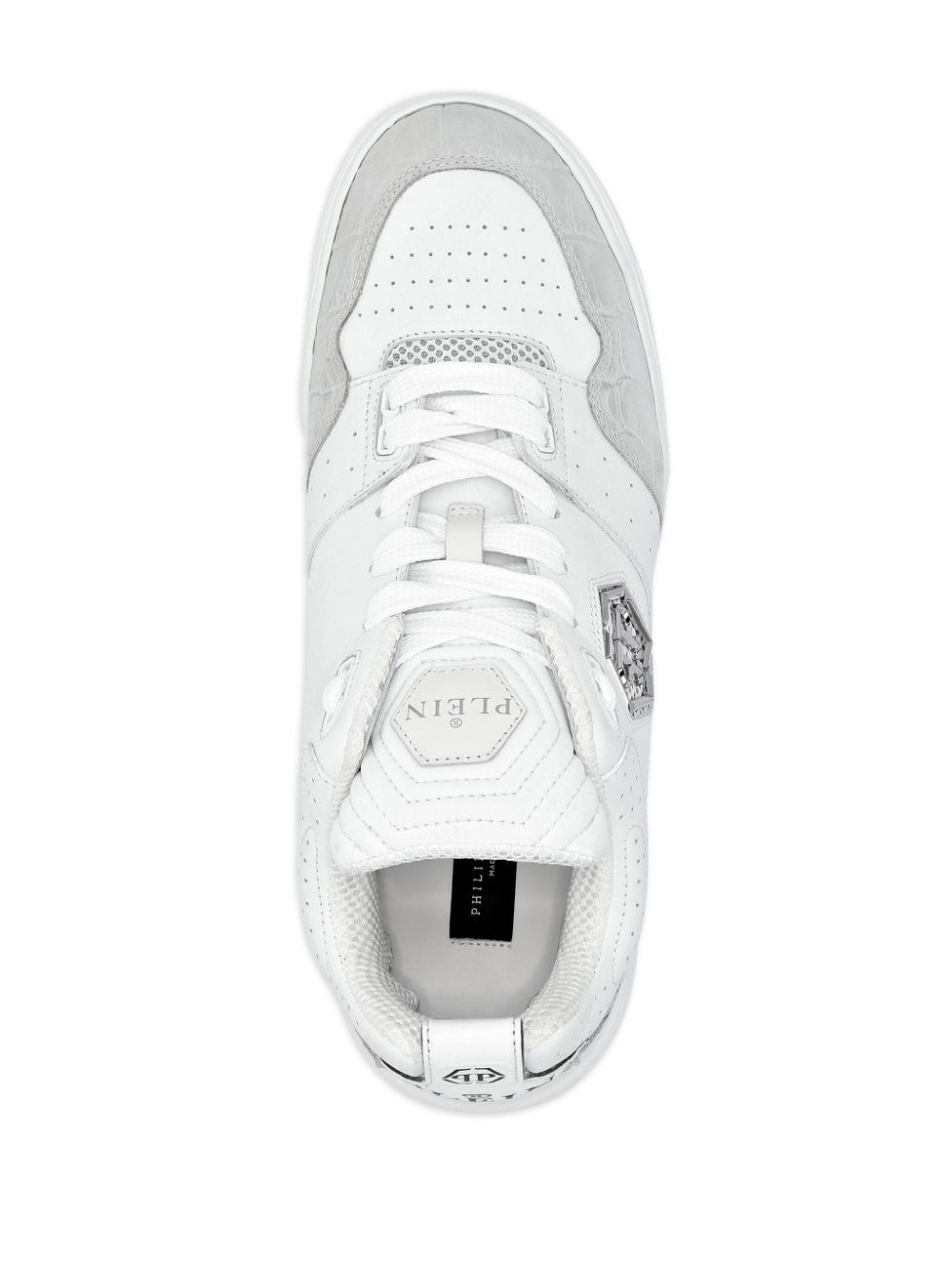 logo-plaque sneakers - 3