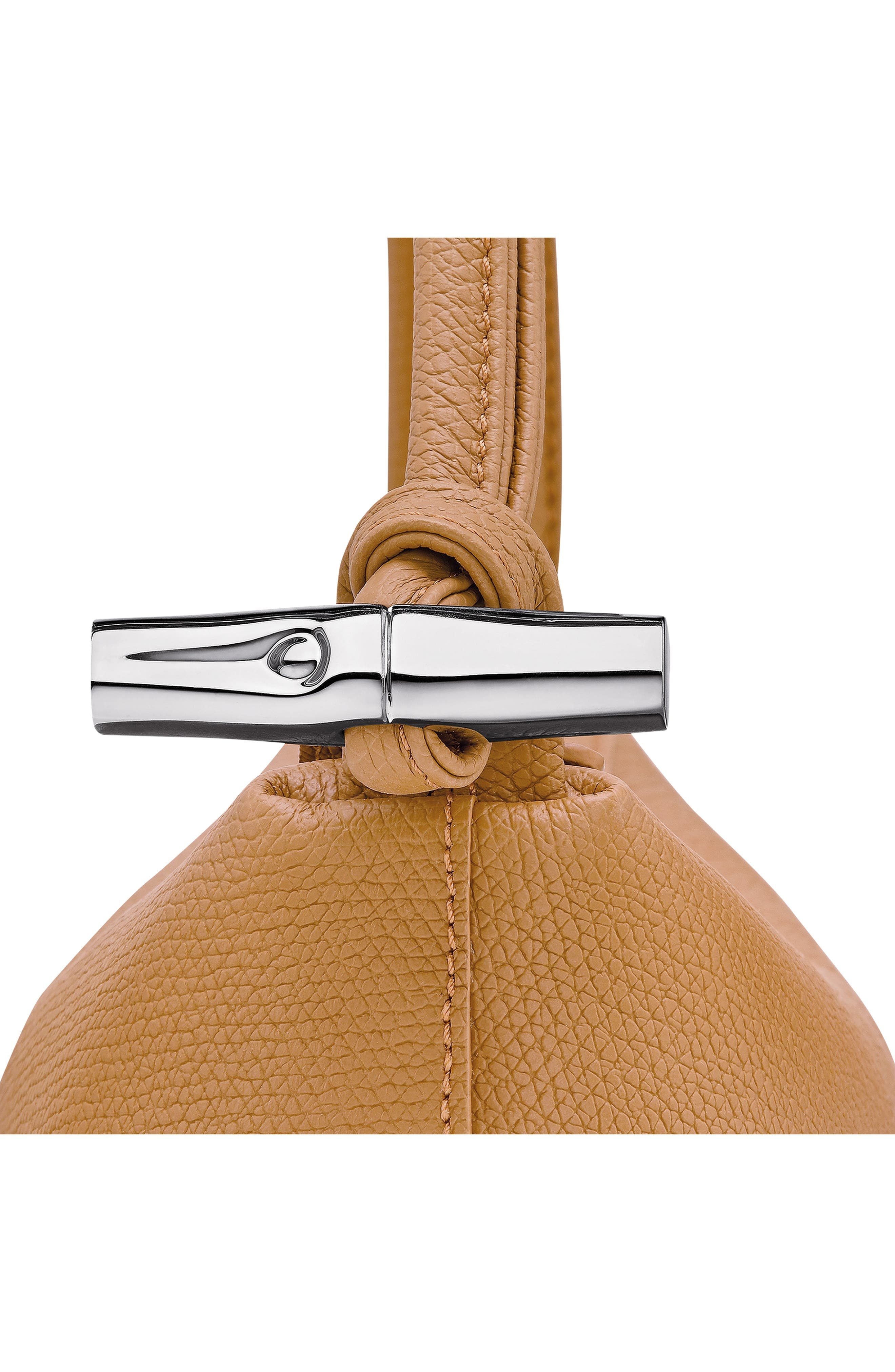 Longchamp Medium Le Roseau Leather Shoulder Bag in Walnut at Nordstrom - 5