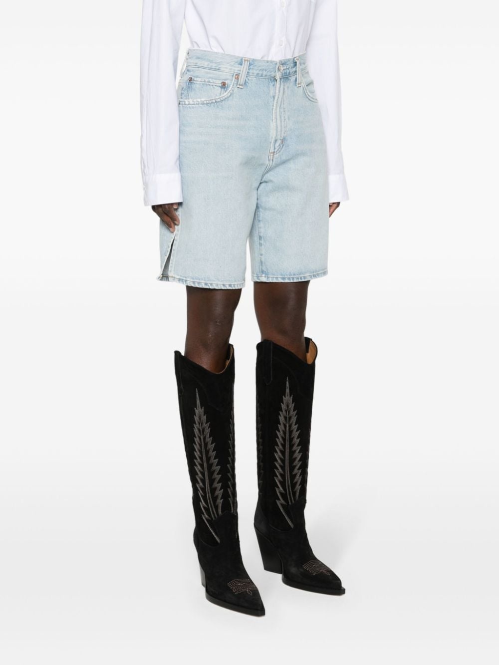 Vida high-rise denim shorts - 3