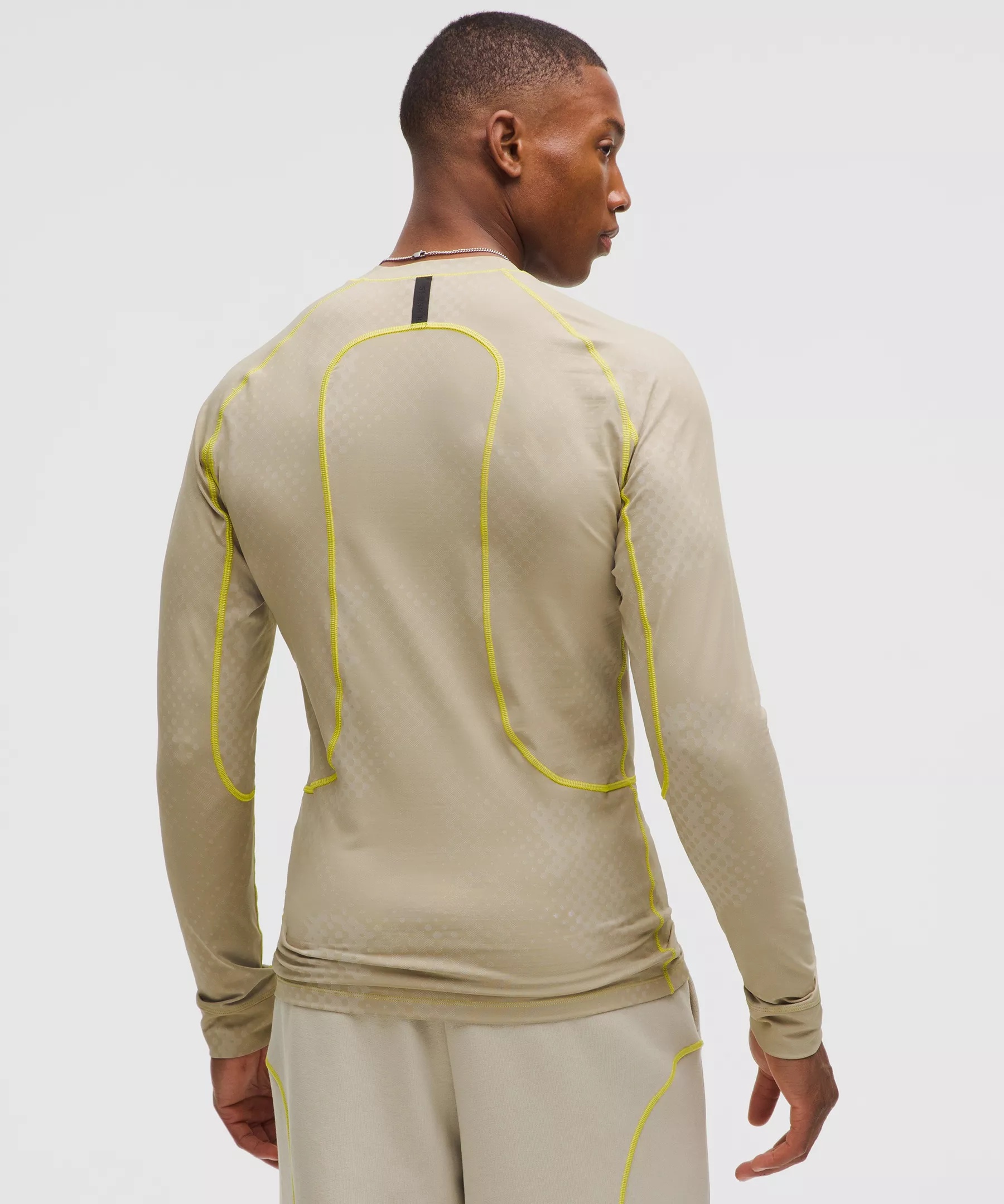 Men's Jacquard Tight-Fit Long-Sleeve Shirt *SLNSH Collection - 3