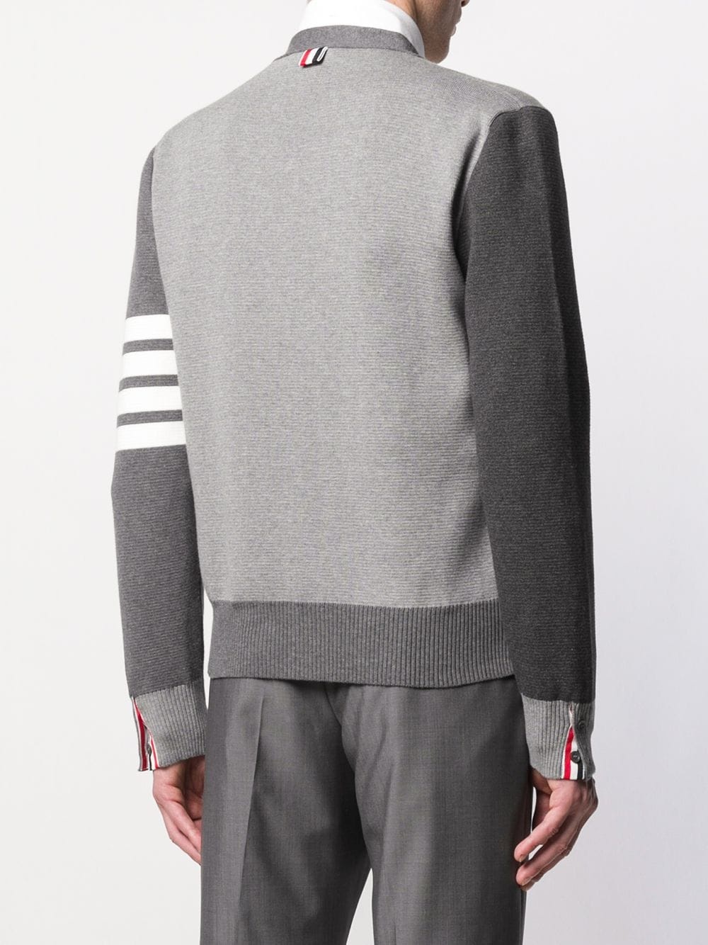 4-Bar V-neck cardigan - 4