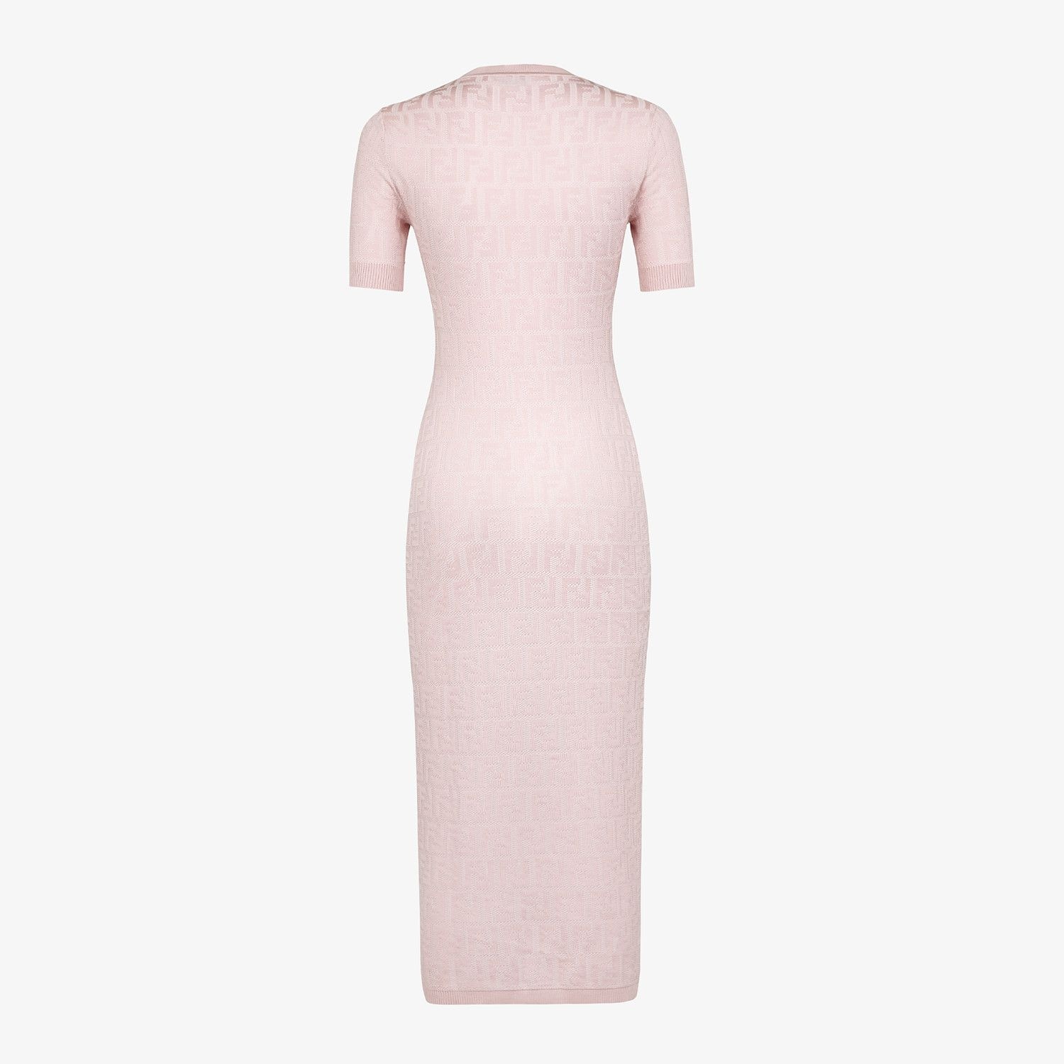 Pink viscose and cotton dress - 2