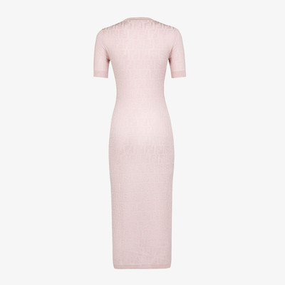 FENDI Pink viscose and cotton dress outlook