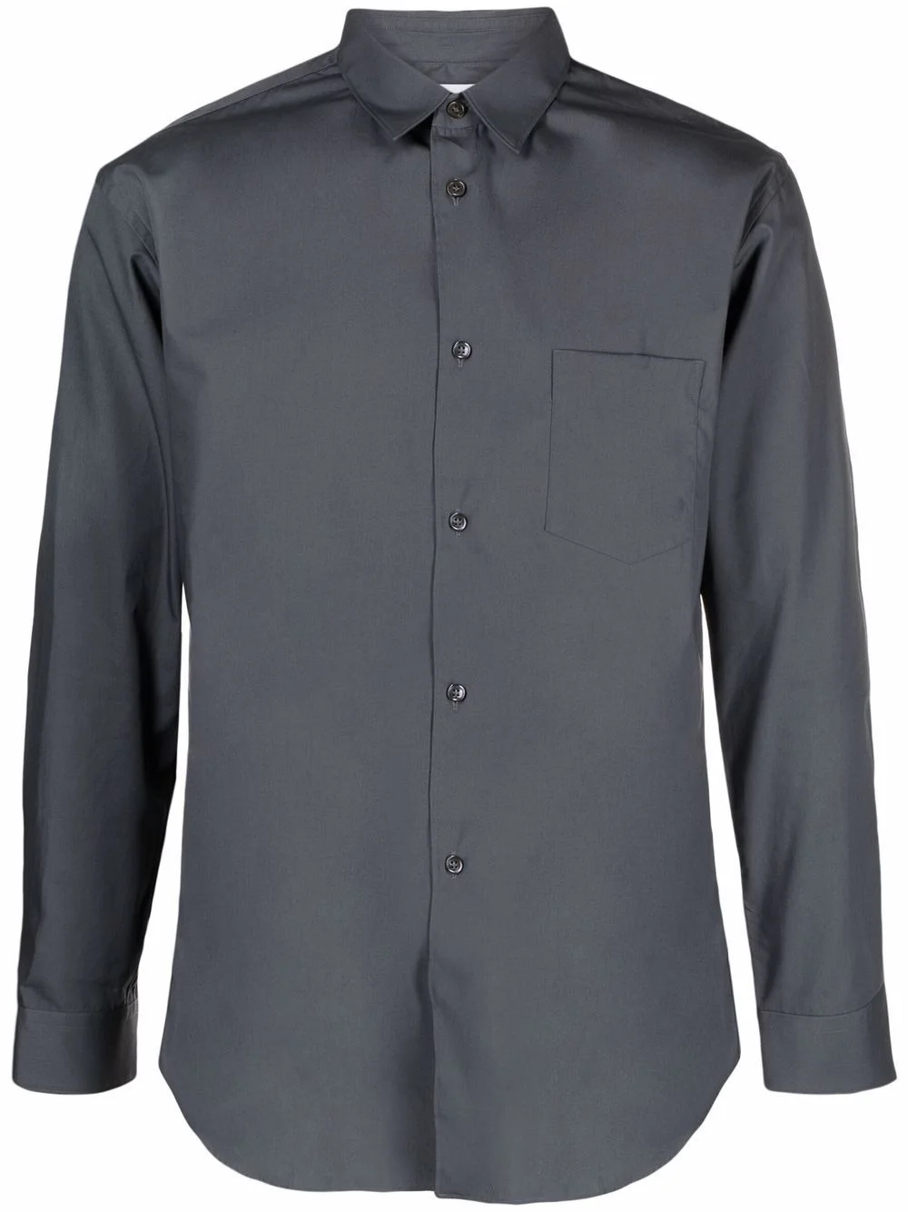 pointed collar cotton shirt - 1