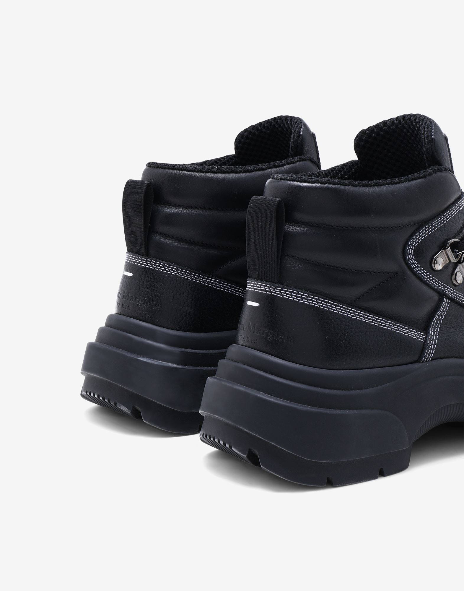 Leather lace-up boots - 4