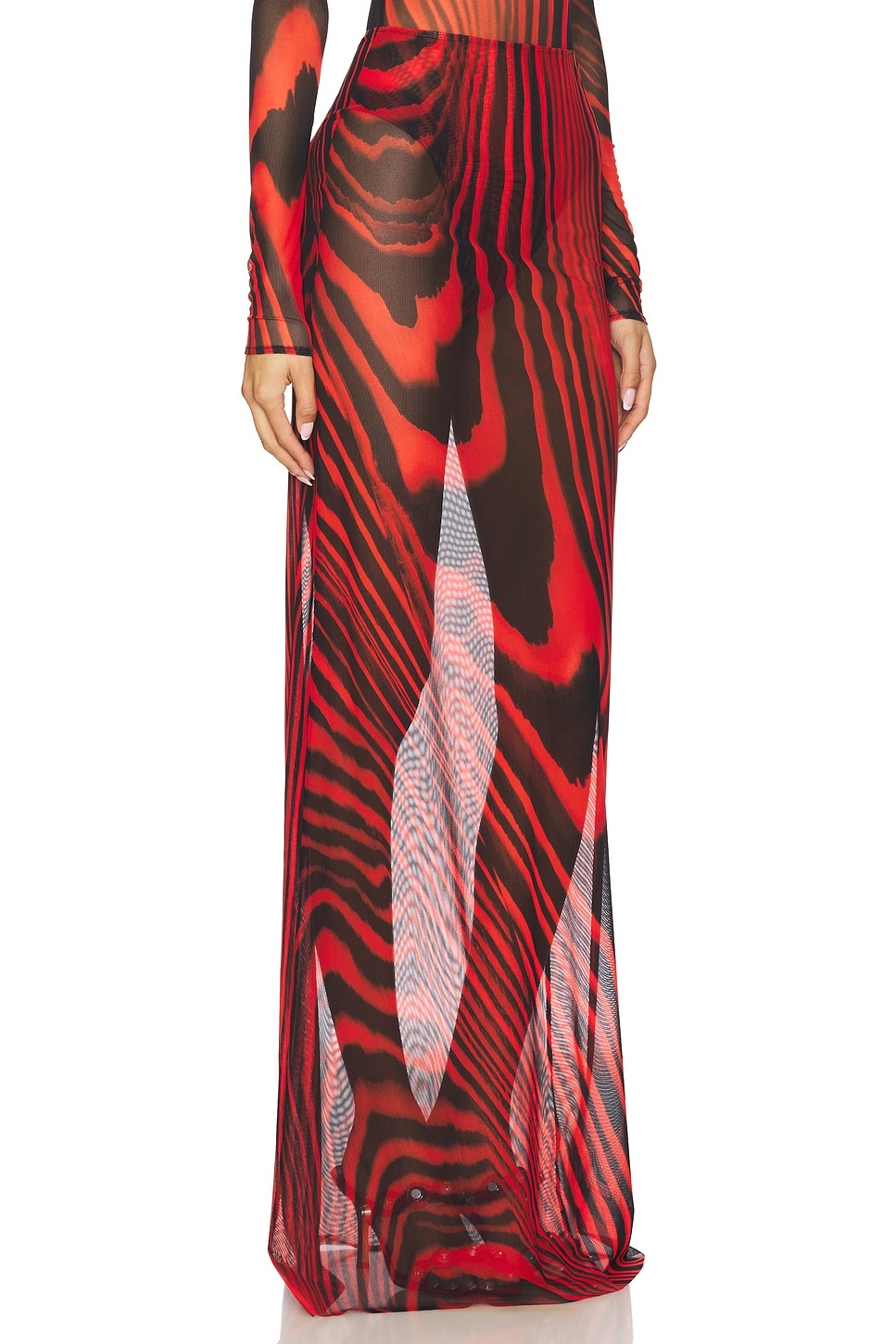 Mesh Maxi Skirt - 2