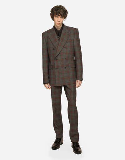 Dolce & Gabbana Double-breasted glen plaid Sicilia-fit suit outlook
