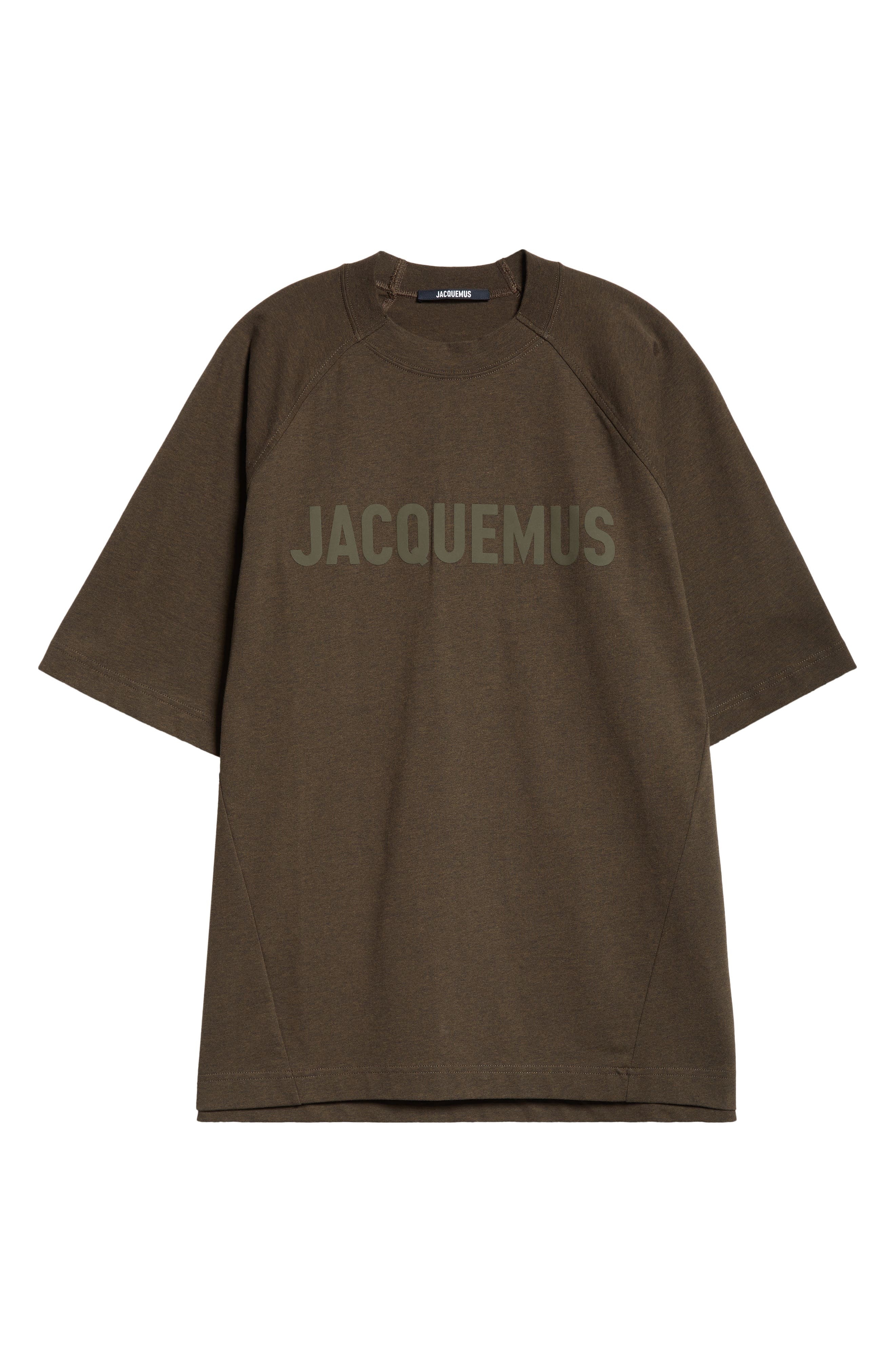 Jacquemus Le Typo Cotton Logo Graphic T-Shirt in Multi-Brown at Nordstrom - 5