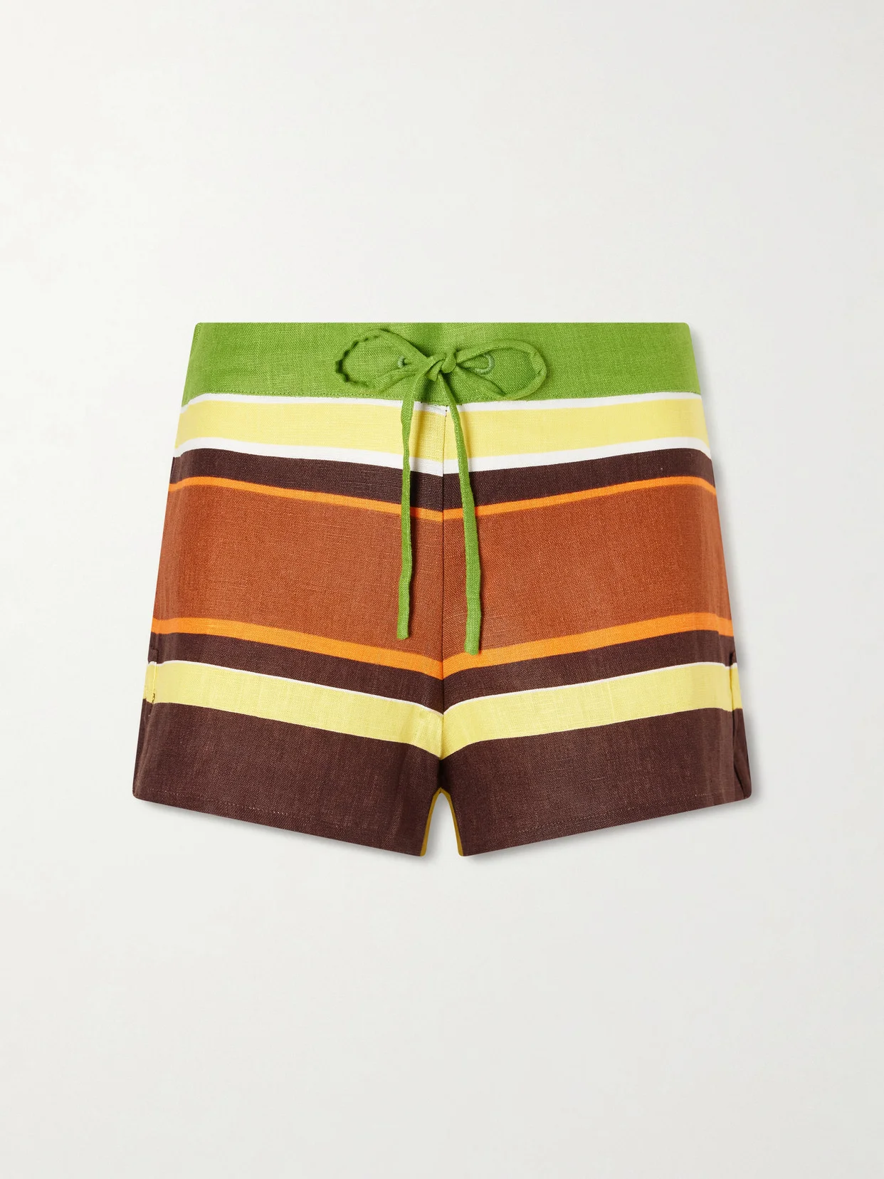 Miel Striped Linen Shorts - 1