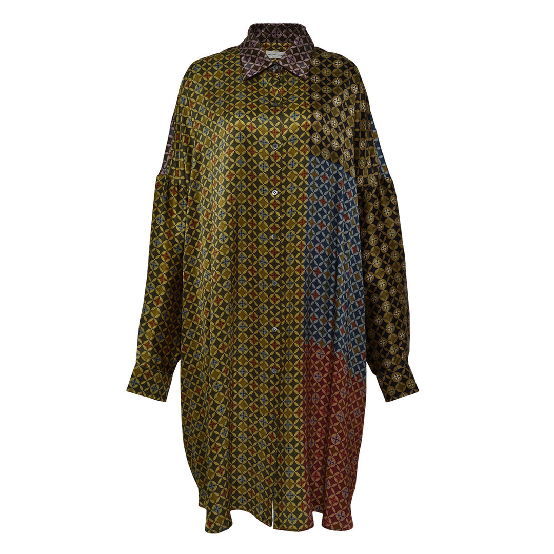 Oversized Shirt Dress - 1