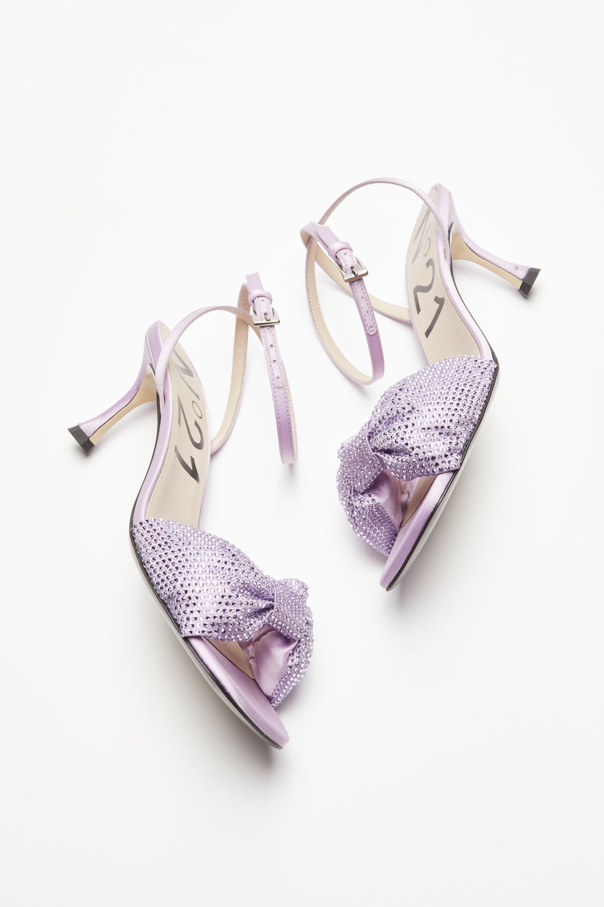 CRYSTAL BOW-EMBELLISHED SANDALS - 4