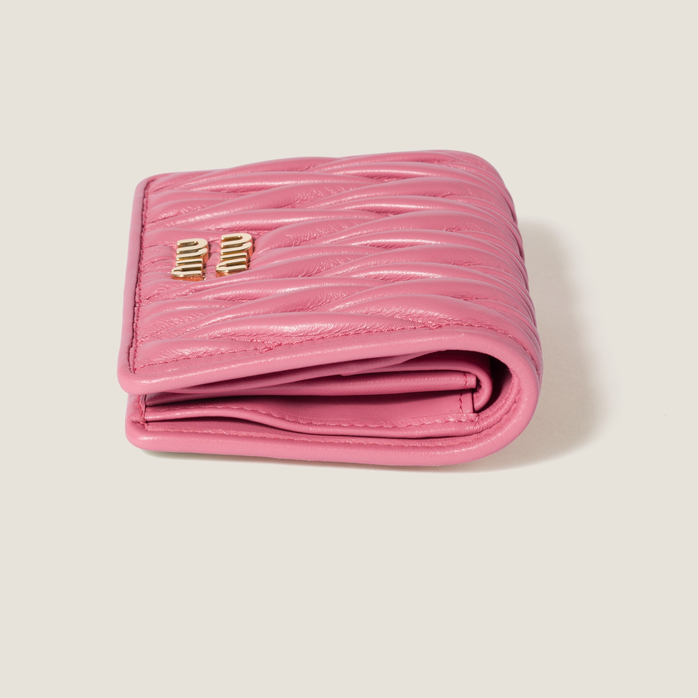Small matelassé nappa leather wallet - 4