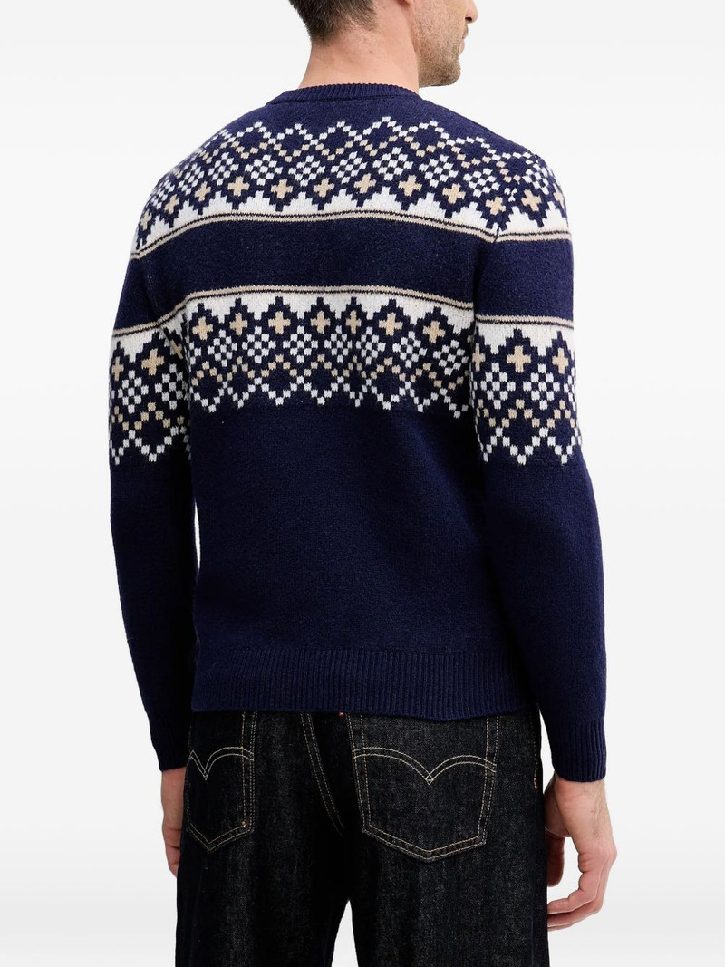 fair isle round neck sweater 4