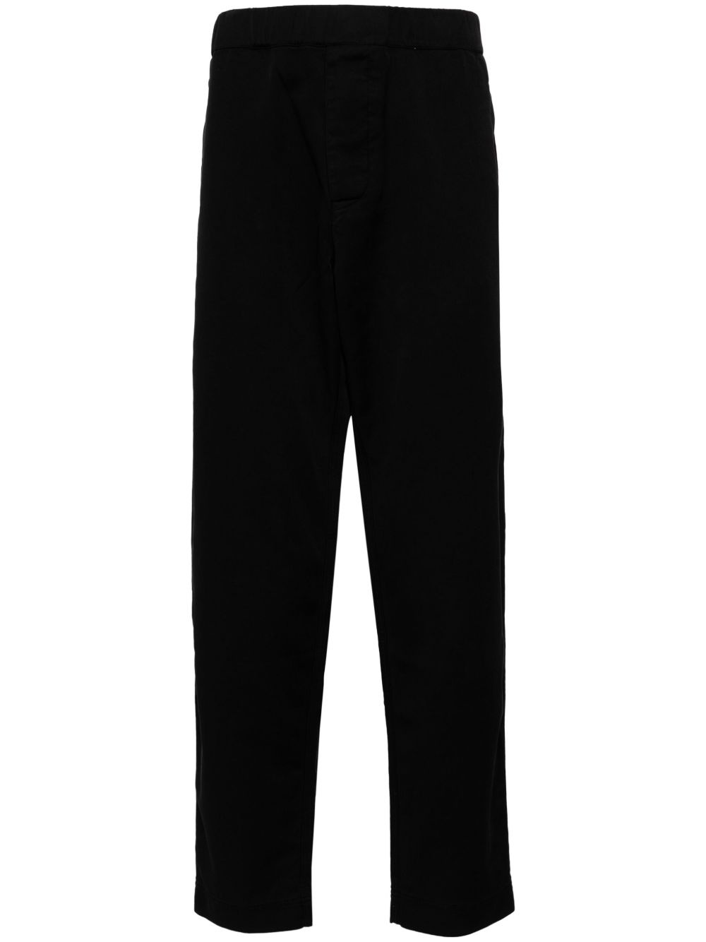 cotton straight-leg trousers - 1